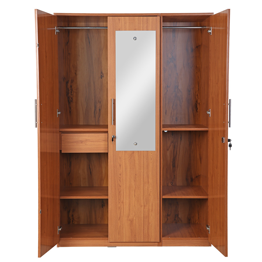 Velora 3 Door Wardrobe (Light Walnut)