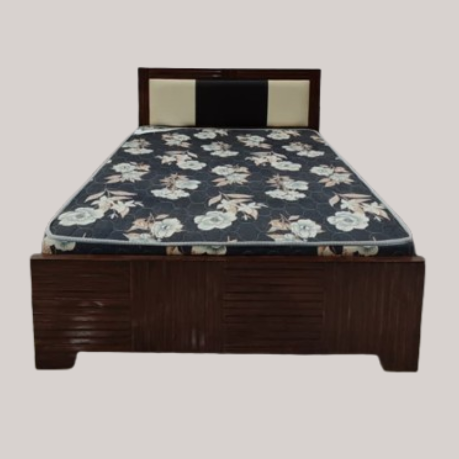 King size Pure HR Foam Mattress in floral Design (78*72 inch) By SleepCraft.